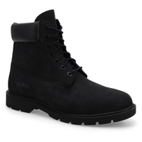 Men's Classic 6 Inch Lace Up Boot- Black