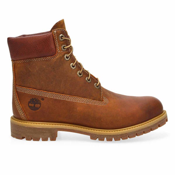 Men's Premium 6 Inch Waterproof Boot  - Brown Full Grain