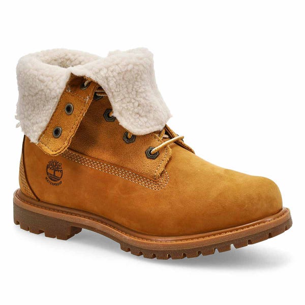 Women's  Authentic Warm Lined Waterproof Boot - Wheat