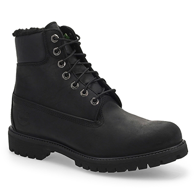Mns Premium 6 Inch Lined Waterproof Boot-Black