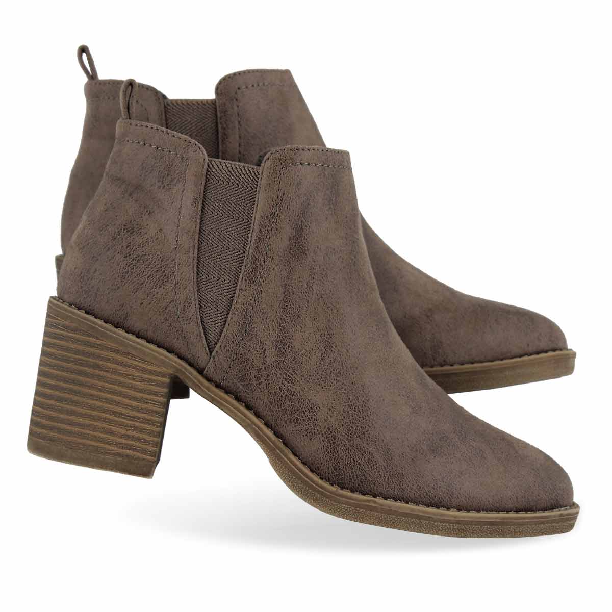 taupe booties women's