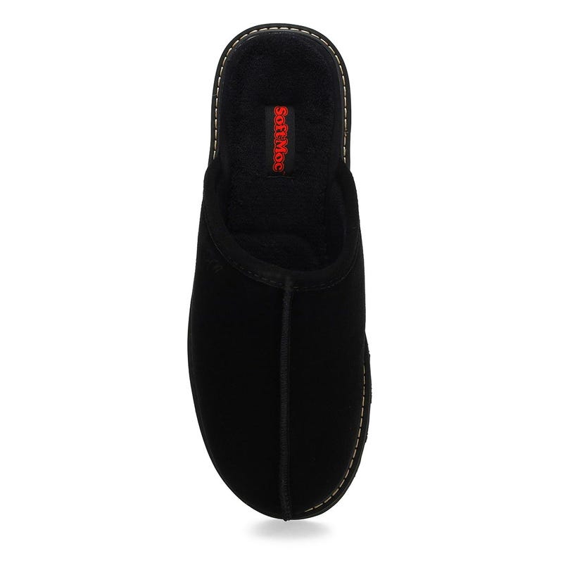 Men's Thornton Open Back Memory Foam Slipper - Black