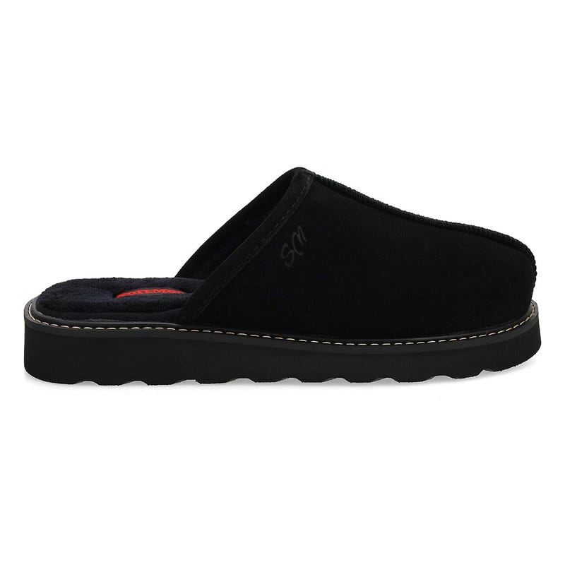 Men's Thornton Open Back Memory Foam Slipper - Black