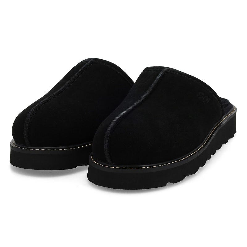 Men's Thornton Open Back Memory Foam Slipper - Black