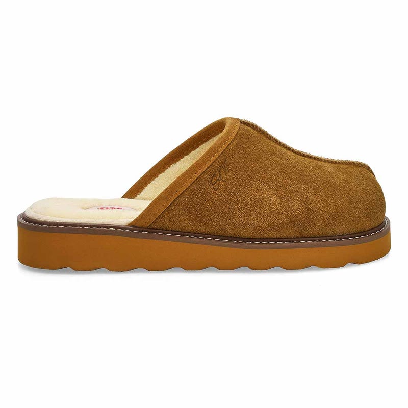 Men's Thornton Open Back Memory Foam Slipper - Chestnut