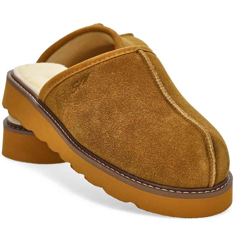 Men's Thornton Open Back Memory Foam Slipper - Chestnut