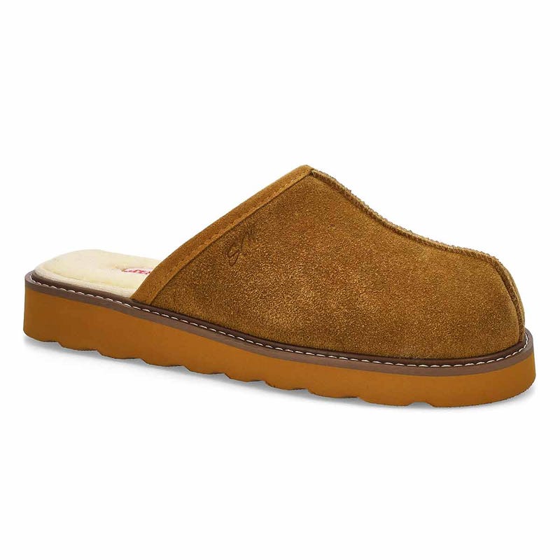 Men's Thornton Open Back Memory Foam Slipper - Chestnut