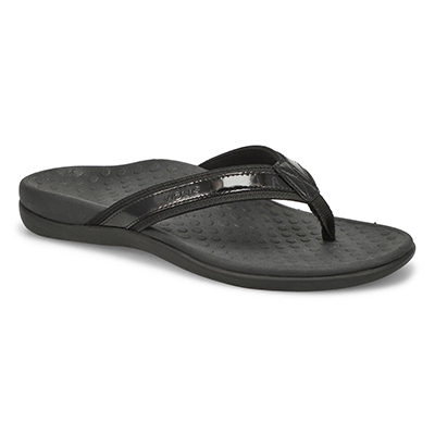 Lds Tide II Arch Support Thong Sandal - Black