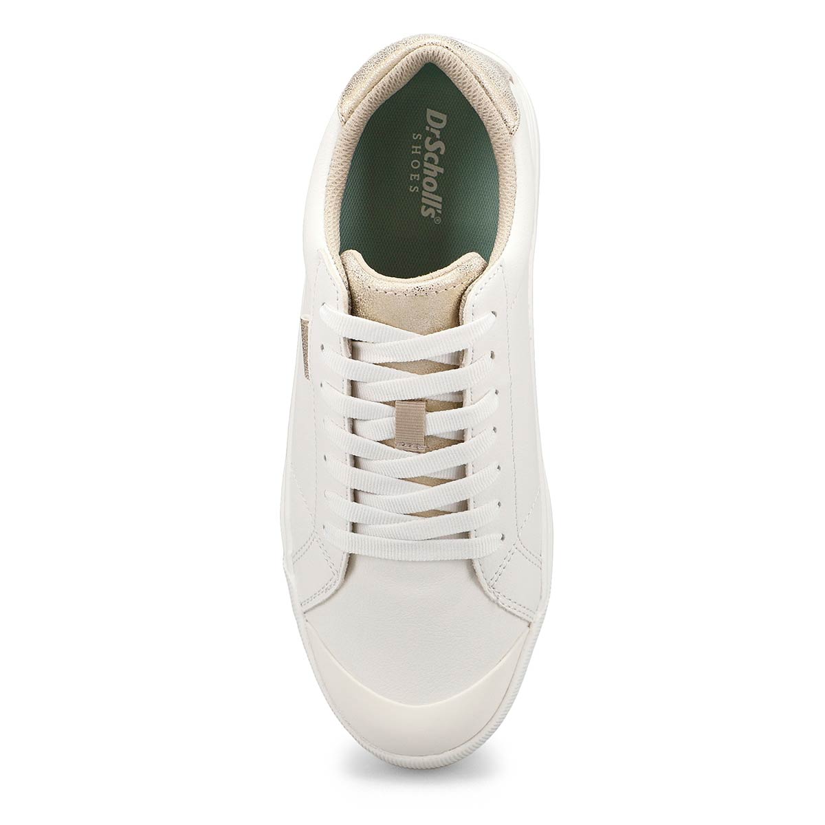 Women's Time Off Lace Up Sneaker - White/Gold