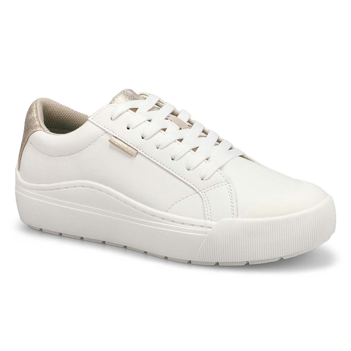 Women's Time Off Lace Up Sneaker - White/Gold