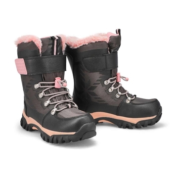Girls' TOASTY Waterproof Winter Boot - Charcoal