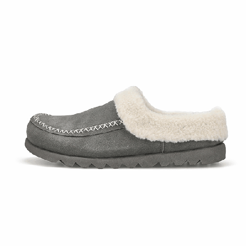 洋楽 SILKY SLIM SoftMoc Women's Torvi Shearling Slipper - Gre | SoftMoc.com