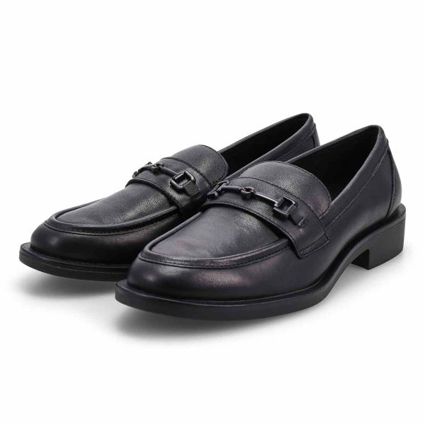 Women's Tory Bit Leather Slip-On Loafer - Black