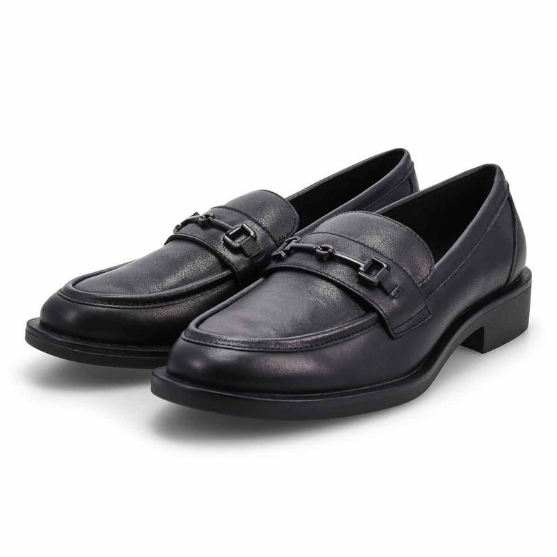 Women's Tory Bit Leather Slip-On Loafer - Black