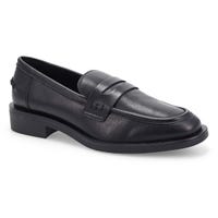Women's Tory Penny Leather Slip-On Loafer - Black