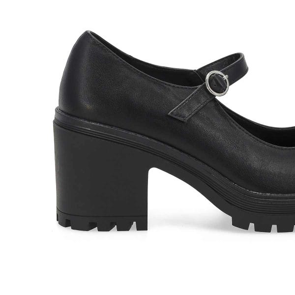 Women's  Translte Heeled Mary Jane - Black