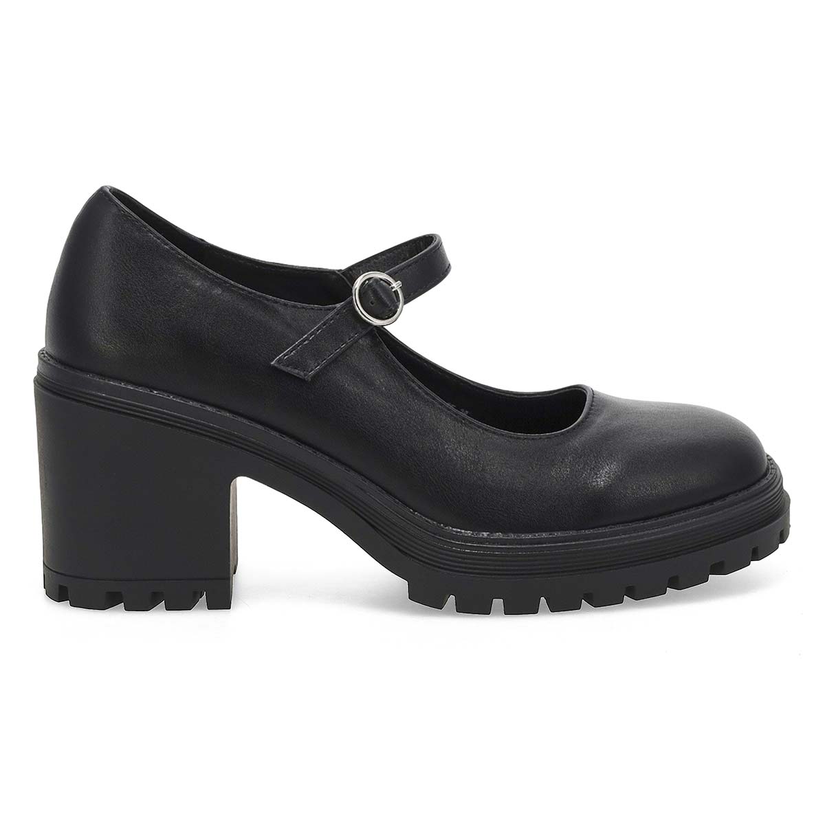Women's  Translte Heeled Mary Jane - Black