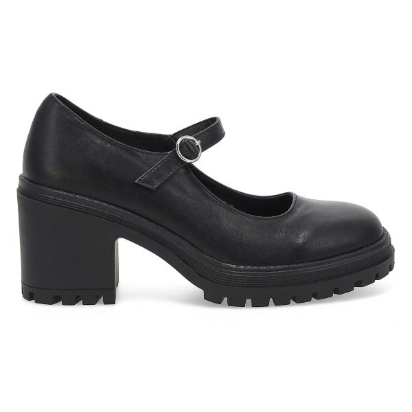 Women's  Translte Heeled Mary Jane - Black