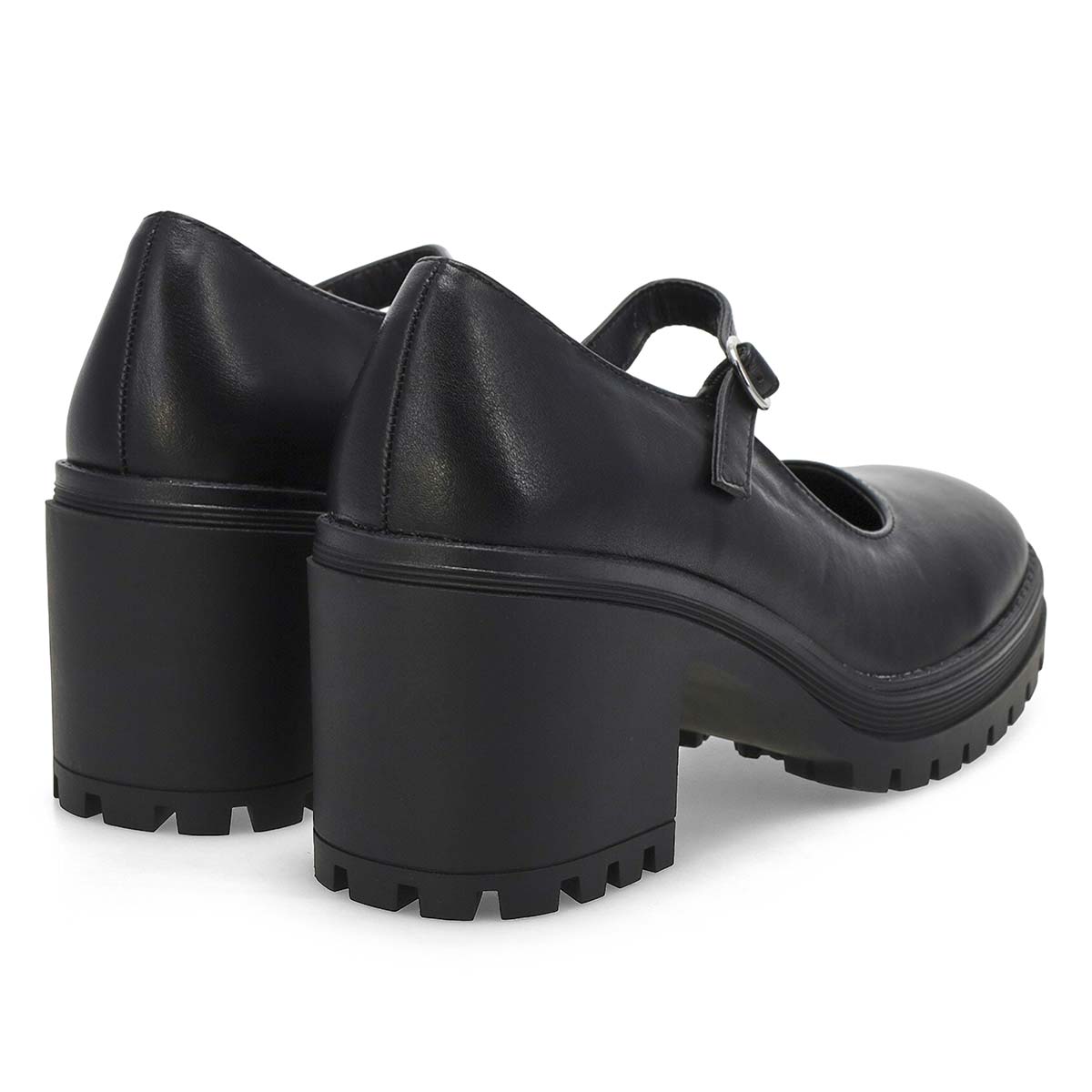Women's  Translte Heeled Mary Jane - Black