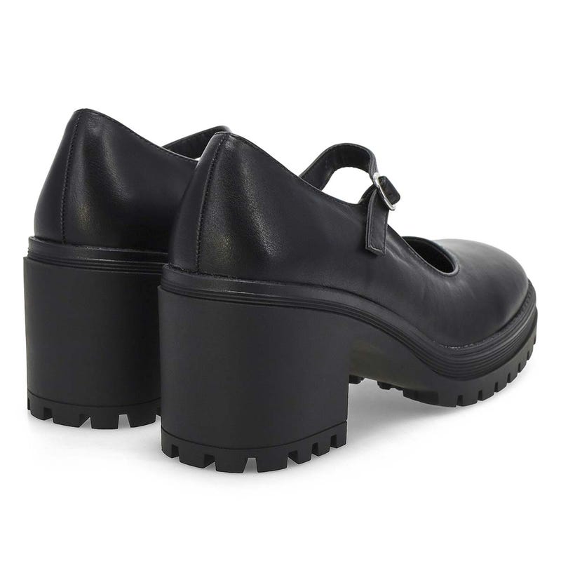 Women's  Translte Heeled Mary Jane - Black