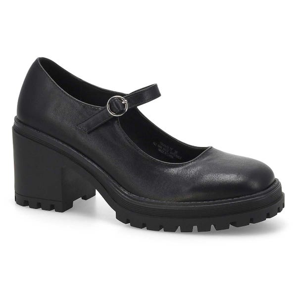 Women's  Translte Heeled Mary Jane - Black