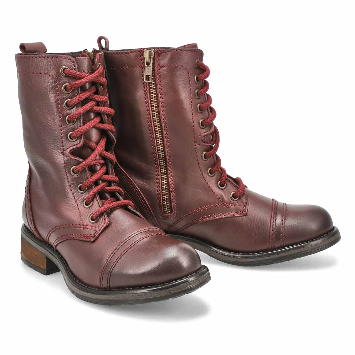 steve madden women's troopa 4.0 lace up combat boot