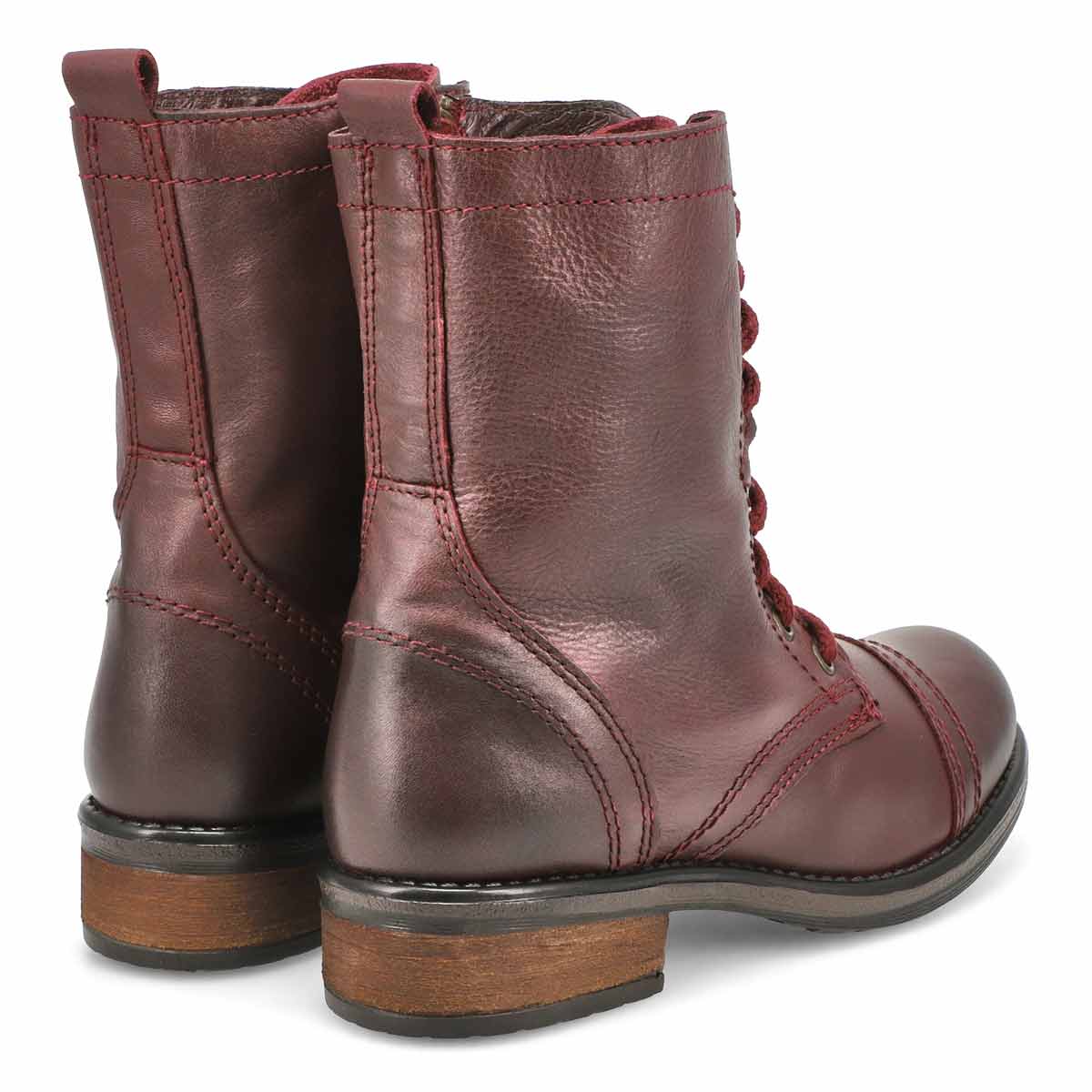 steve madden women's troopa 4.0 lace up combat boot