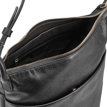 Women's Essential Soft Bucket Bag - Black