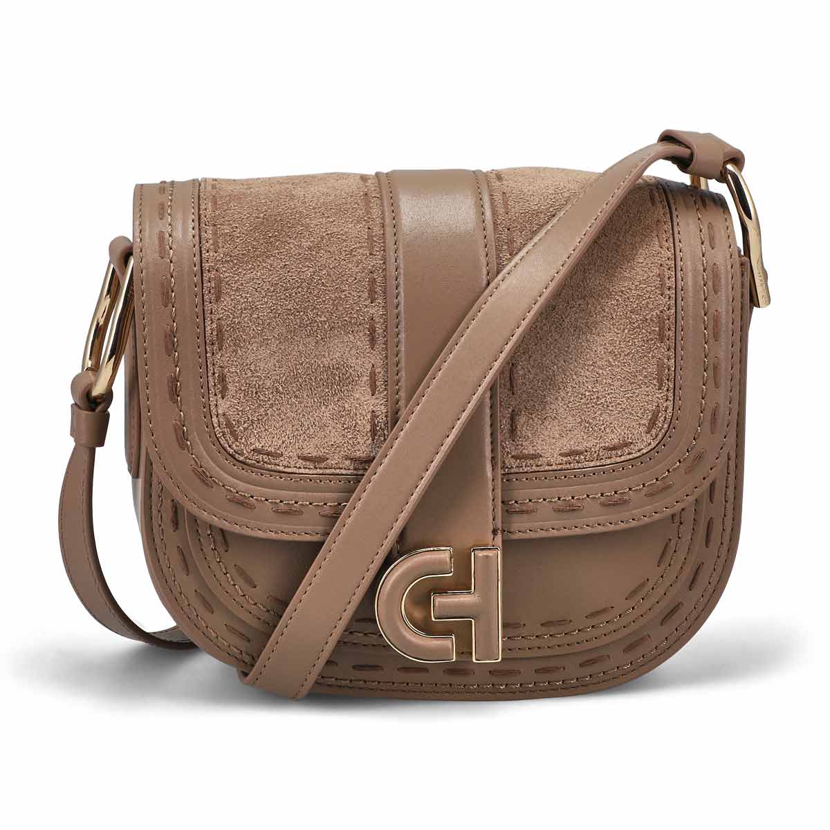 Women's Essential Mini Saddle Bag - Irish Coffee/Whipstich