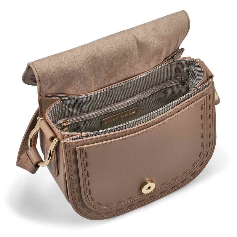 Mini sac de selle ESSENTIAL MINI SADDLE BAG, café irlandais/whipstich, femmes
