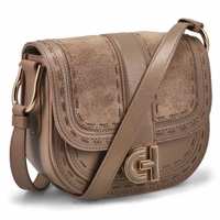 Women's Essential Mini Saddle Bag - Irish Coffee/Whipstich