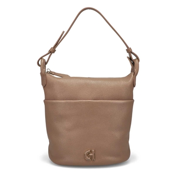 Women's Essential Soft Bucket Bag - Irish Coffee