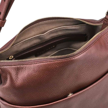 Women's Essential Soft Bucket Bag - Deep Mahogany