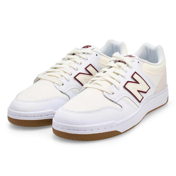 Baskets à lacets 480P, sel de mer/cramoisi classique, hommes