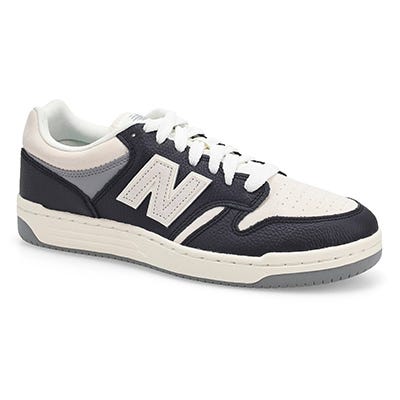 Mns 480P Lace Up Sneaker - Black/Sea Salt