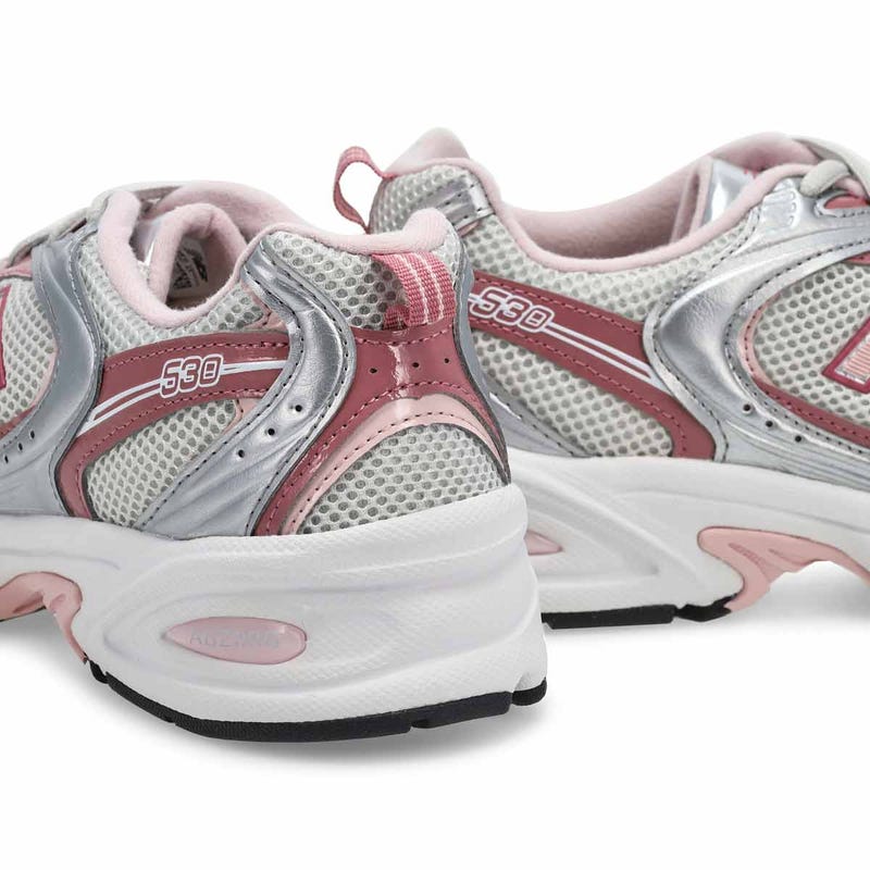 Women's 530 Lace Up Sneaker - White/Pink