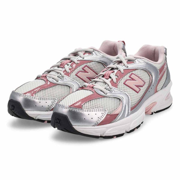 Women's 530 Lace Up Sneaker - White/Pink
