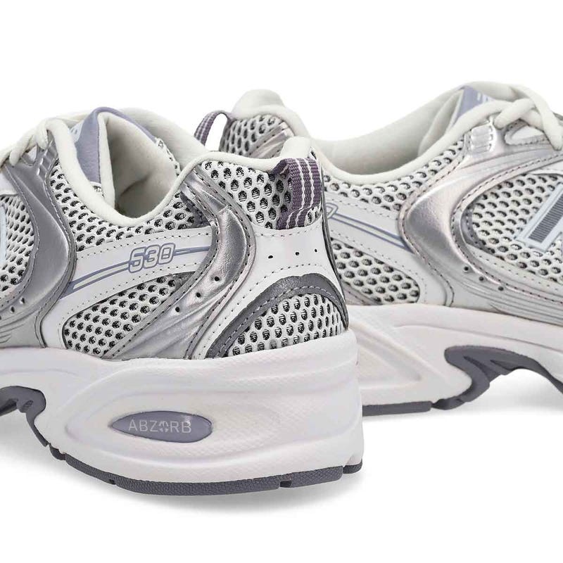 Women's  530 Lace Up Sneaker - Grey Matter/Silver Metallic/Digital Mist