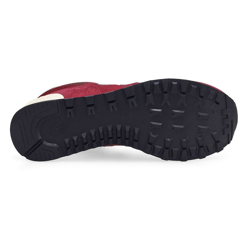 Men's  574 Lace Up Sneaker - Mulled Wine/White