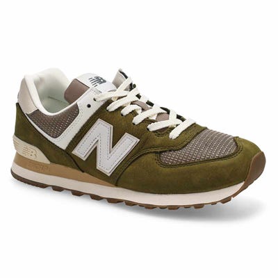 Mns 574 Lace Up Sneaker - Calcium/Dark Silver Metallic