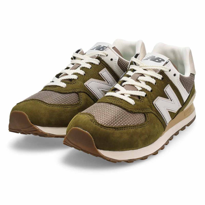 Men's 574 Lace Up Sneaker - Calcium/Dark Silver Metallic