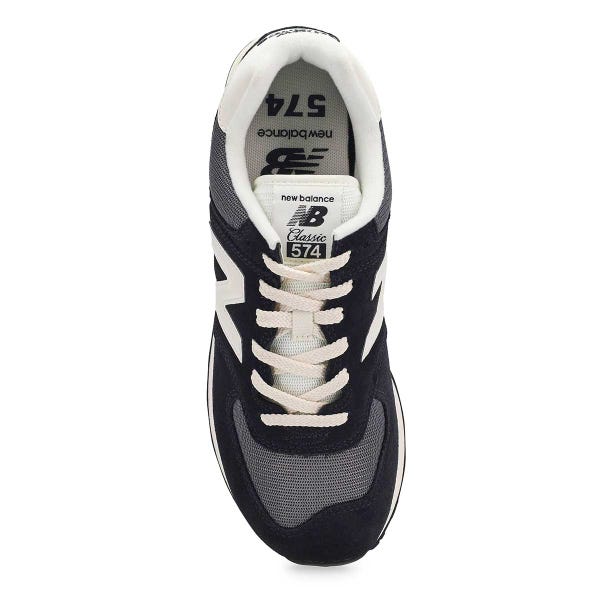 Men's  574 Lace Up Sneaker - Black/White