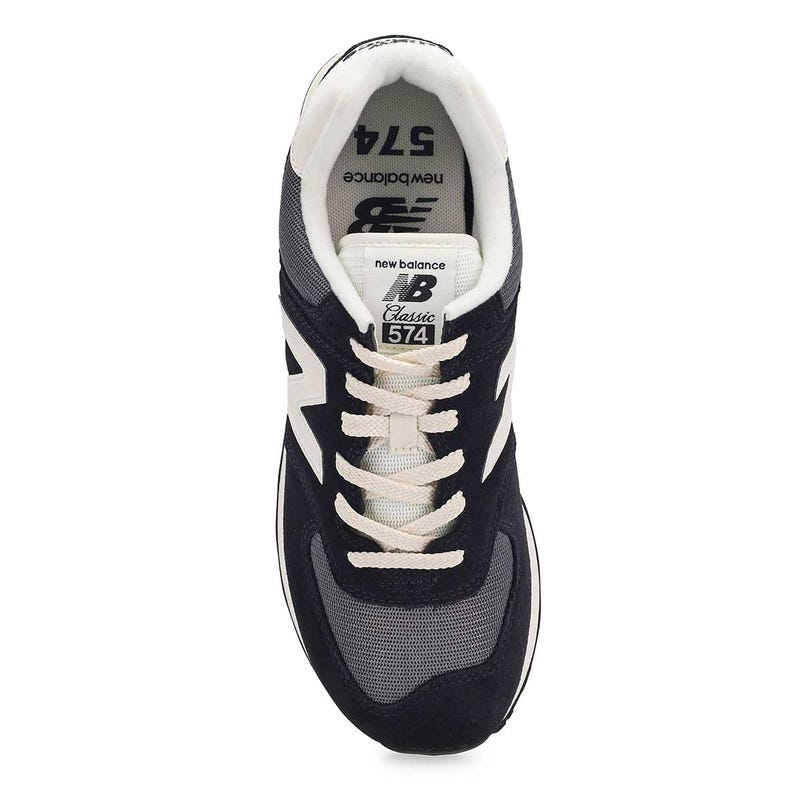 Men's  574 Lace Up Sneaker - Black/White