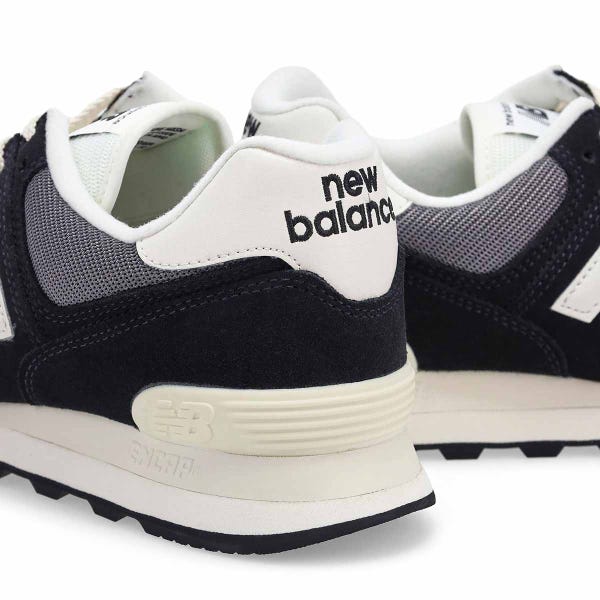 Men's  574 Lace Up Sneaker - Black/White