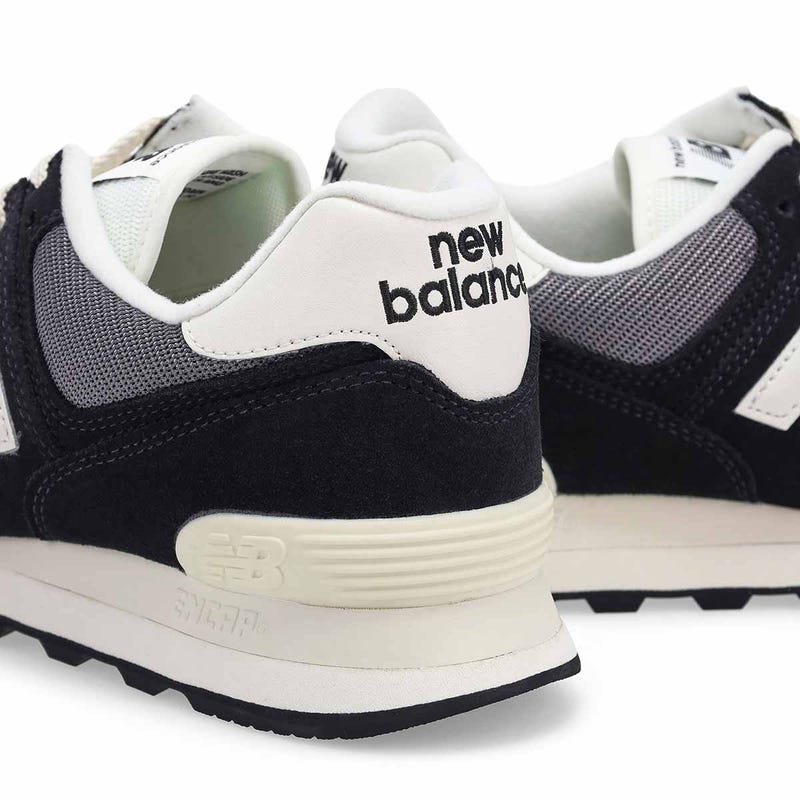 Men's  574 Lace Up Sneaker - Black/White