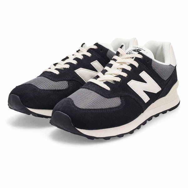 Men's  574 Lace Up Sneaker - Black/White