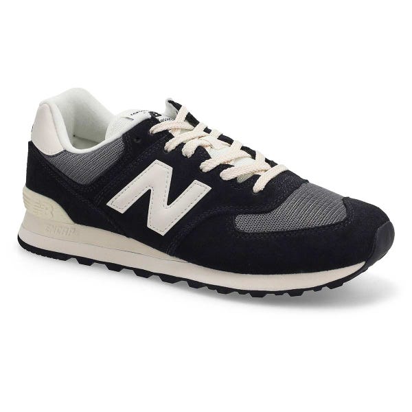 Men's  574 Lace Up Sneaker - Black/White
