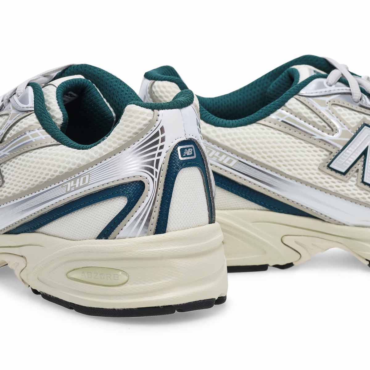 Baskets à lacets 740, Méduse verte/angora, hommes