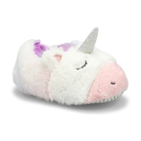 Girls' Unicorn Slipper Bootie - Rainbow