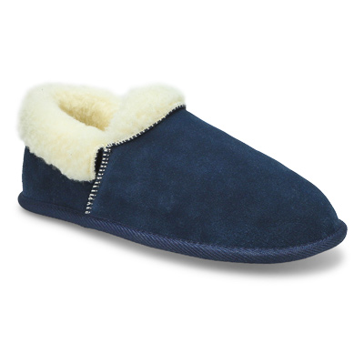 Lds Valkyrie Closed Back Slipper - Navy